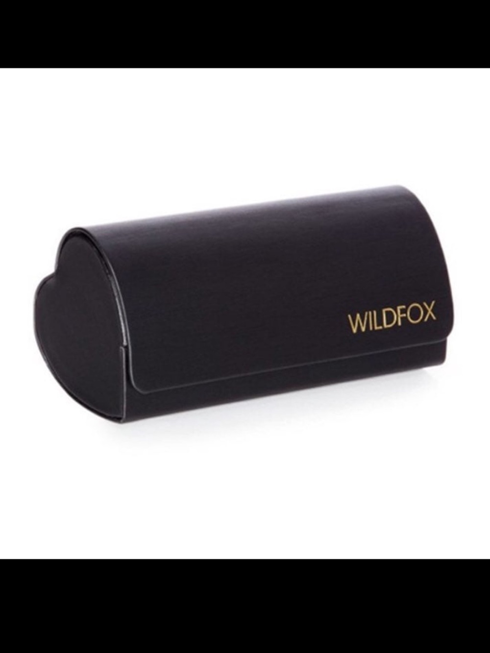 Wildfox Black Sunglass Case with Gold Logo